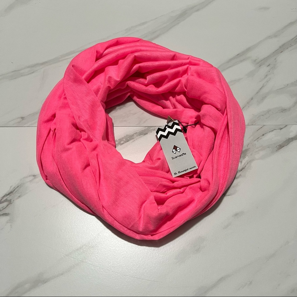 NWT ScarvesMe Infinity Hot Pink Scarf